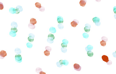 水玉模様（水彩画）