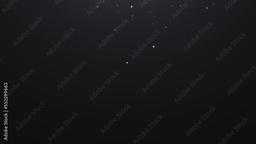 Aufkleber dust particles with bokeh effect. abstract white magic background. 3d rendering.