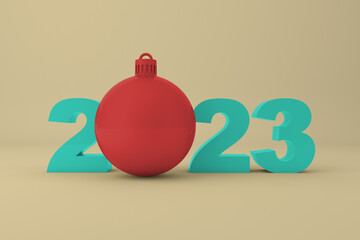 Obraz premium 2023 New Year