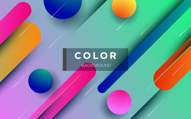 abstract colorful rounded shape geometric background. eps10 vector