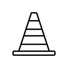 traffic cone icon vector design template in white background