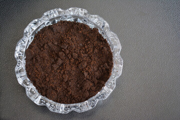 ashtray in glass for ashtray on the table