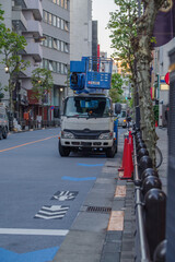 Fototapeta premium 作業車がとまる