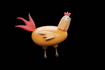 Chicken cartoon 3D
