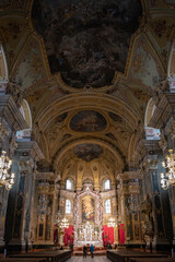Naklejka premium Magic of Christmas in Bressanone and at the Novacella Abbey