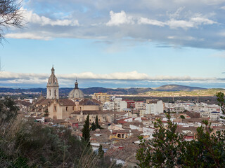 Obraz premium Views of the city of Xativa, Valencia, Spain