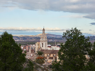 Views of the city of Xativa, Valencia, Spain