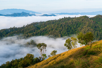 landscape with mountains