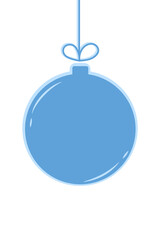 Christmas ball - isolated background. PNG illustration