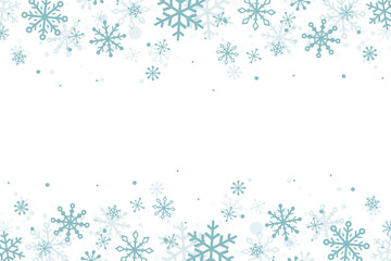 Transparent Christmas background with snowflakes. PNG illustration