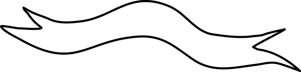 Hand drawn ribbon