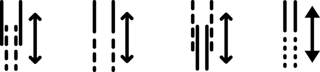 Adjustable height Icon , Vector illustration
