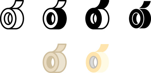 Adhesive tape icon , Vector illustration