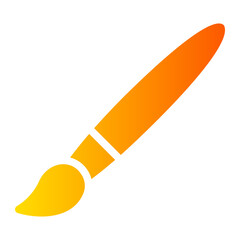 paint brush gradient icon