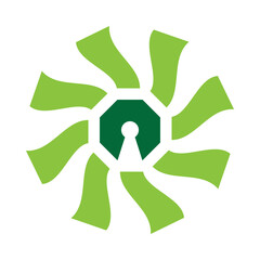 Money Circle Illustration with Keyhole