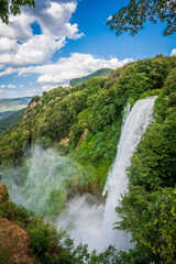 Fototapeta premium The majesty of the Marmore waterfall. Dream Umbria.