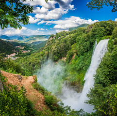 The majesty of the Marmore waterfall. Dream Umbria.