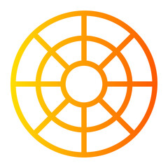 Obraz premium color circle gradient icon