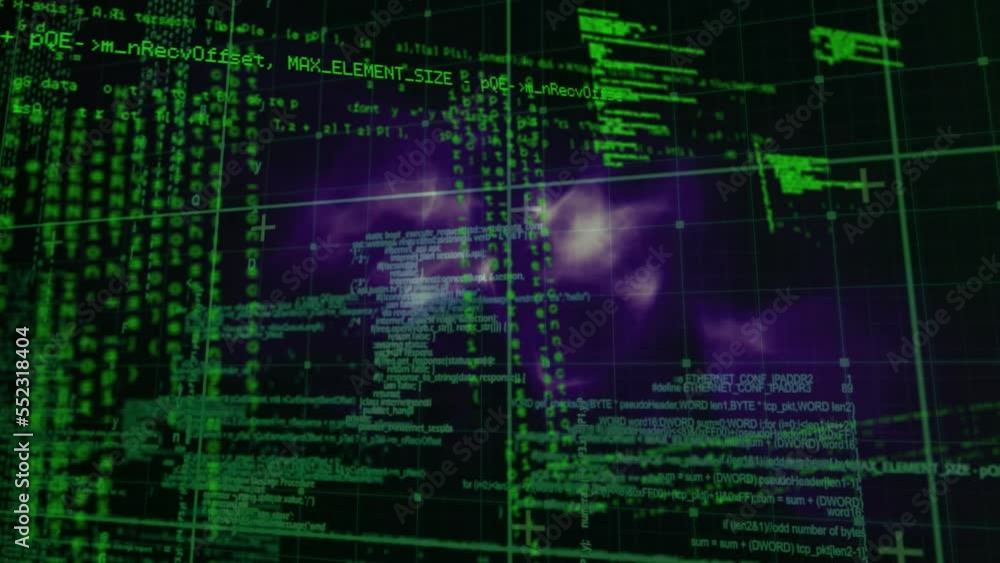 Poster animation of data processing over grid
