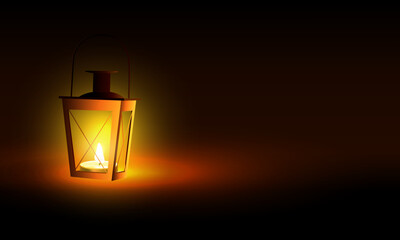 Lantern  lamp realistic illustration. culture, celebration festival religious, Peace and Spirituality, vector illustration.