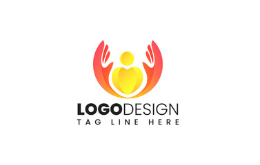Healthcare Charity Logo Template or Foundation Logo