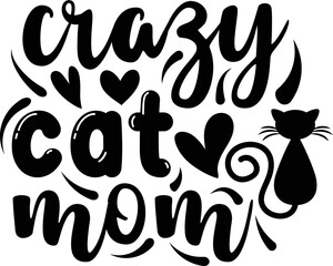 Crazy cat mom, Cat SVG Design