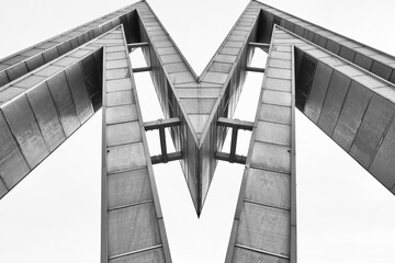 the sign of the Alte Messe in Leipzig, Germany,  double M