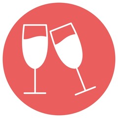 Champagne Glasses which can easily modify or edit


