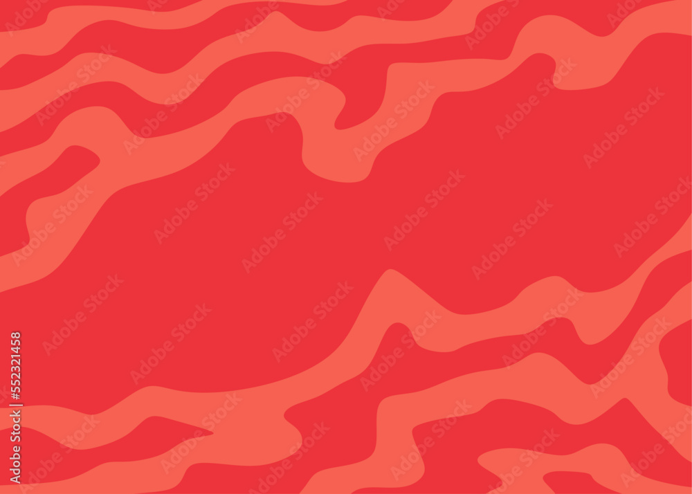 Poster abstract background with cute wavy line pattern and with some copy space area