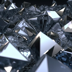 shiny abstract diamond background created by generative ai