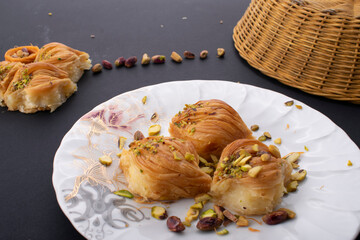 Assorted oriental sweets with pistachio