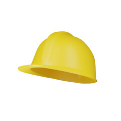 Fototapeta premium Construction yellow helmet 3d