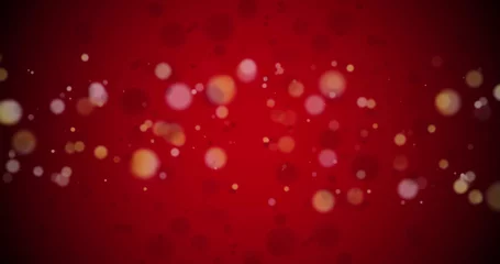 Foto op Plexiglas Image of light spots on red background © vectorfusionart