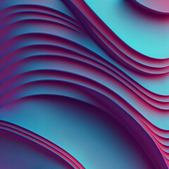 abstract wavy background 3d illustration created by generative ai