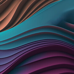 abstract wavy background 3d illustration created by generative ai