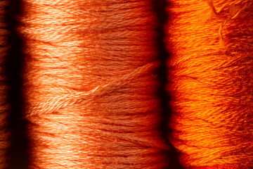 Composition of close up of sewing strings