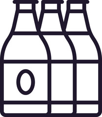 Beer concept. Modern outline high quality illustration for banners, flyers and web sites. Editable stroke in trendy flat style. Line icon of beer