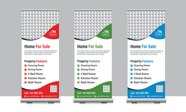 Real-estate-business-rollup-banner-design-vector-file-with-logo