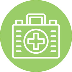 Obraz premium First Aid Kit Icon Style
