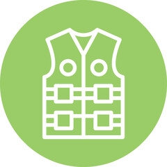 Life Vest Icon Style