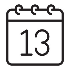 calendar line icon