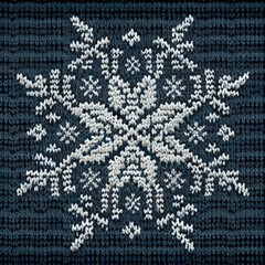 christmas weaving with snowflakes