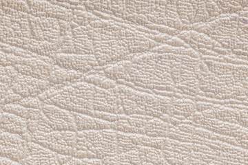 White artificial or synthetic leather background with neat texture and copy space