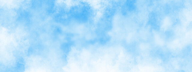 Shiny and fresh natural and cloudy morning sky of winter season with various natural and blurry tiny clouds.