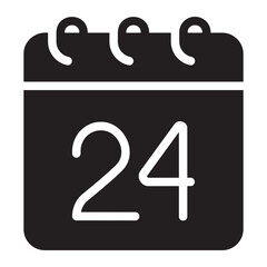 calendar glyph icon