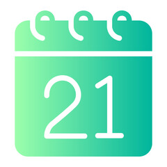 calendar gradient icon