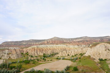 トルコのカッパドキアの奇岩群