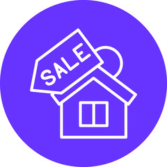 House Sale Icon Style