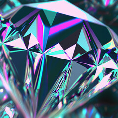 shiny abstract diamond background created by generative ai