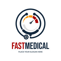 Fast Medical Logo Vector